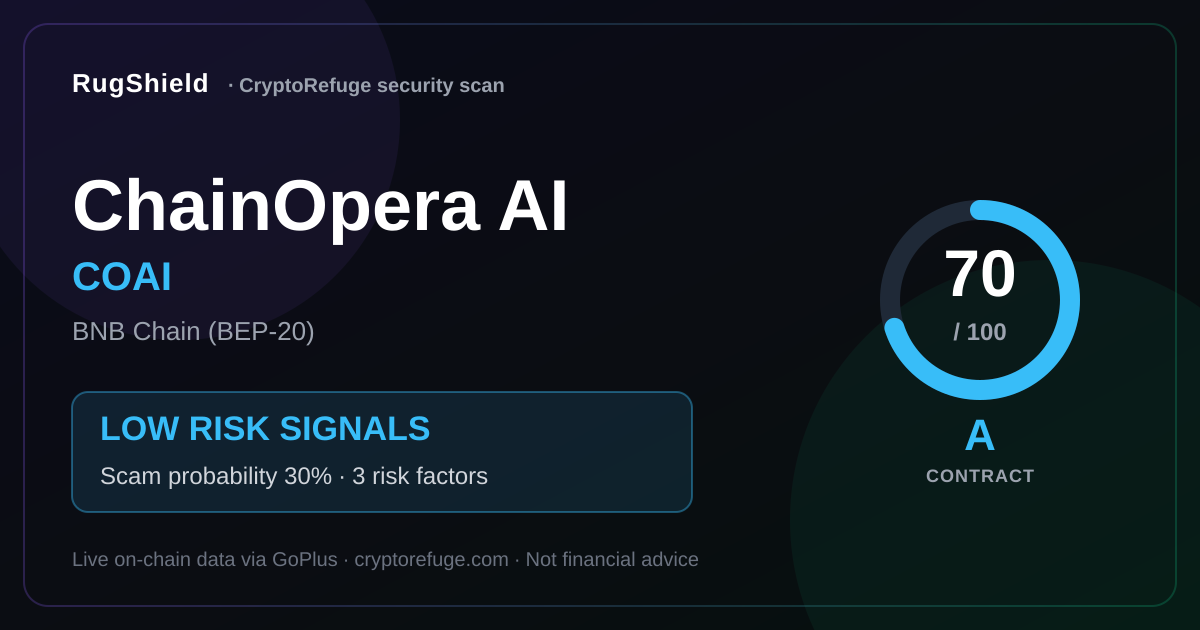 Is COAI Safe? ChainOpera AI Security Scan