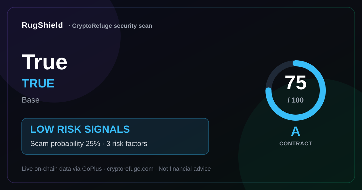 Is TRUE Safe? Our Security Scan of True