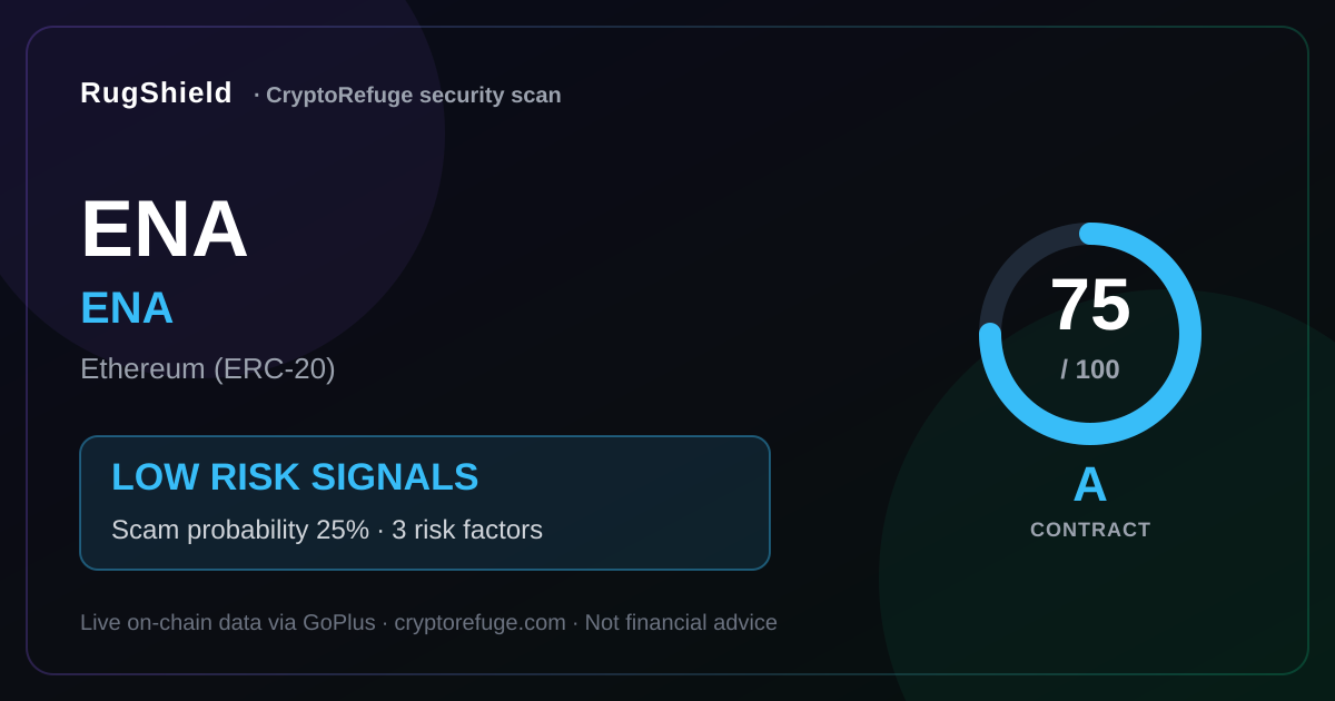 Is ENA Safe? Security Scan of ENA