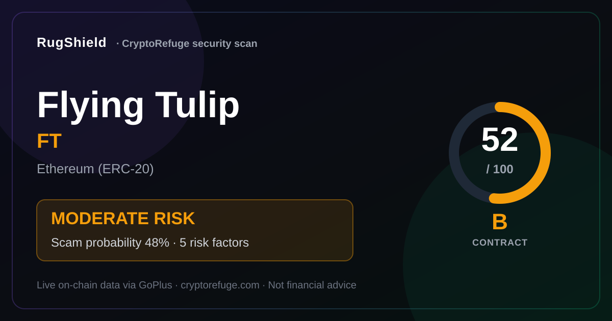 Flying Tulip FT Security Scan Results
