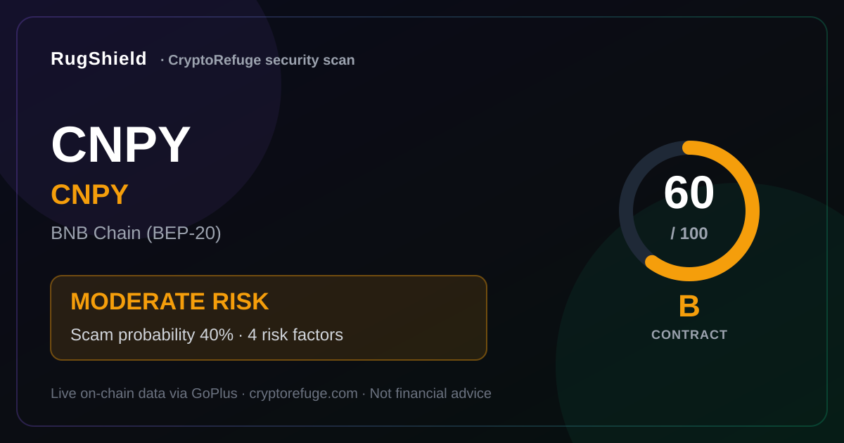 Is CNPY Safe? Our Security Scan of CNPY