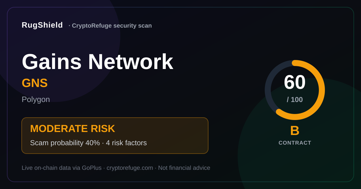 Is GNS Safe? Our Security Scan of Gains Network