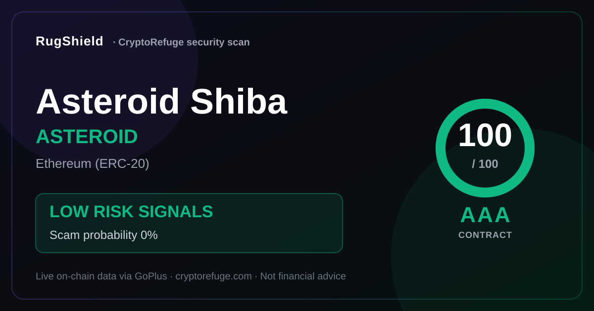 Asteroid Shiba ASTEROID Security Review